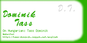 dominik tass business card